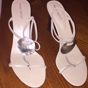 Nine West mother of pearl sandals